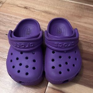 Toddler purple Crocs